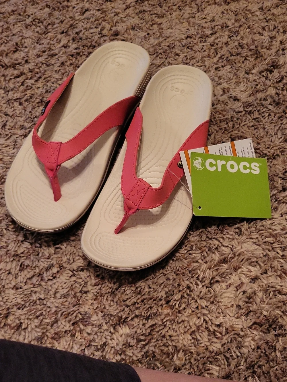Retired Ella CROCS NWT Poppy& Mushroom Color Sz 8